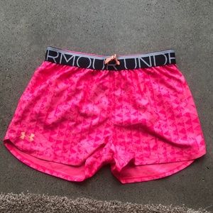 Pink Under Armor shorts